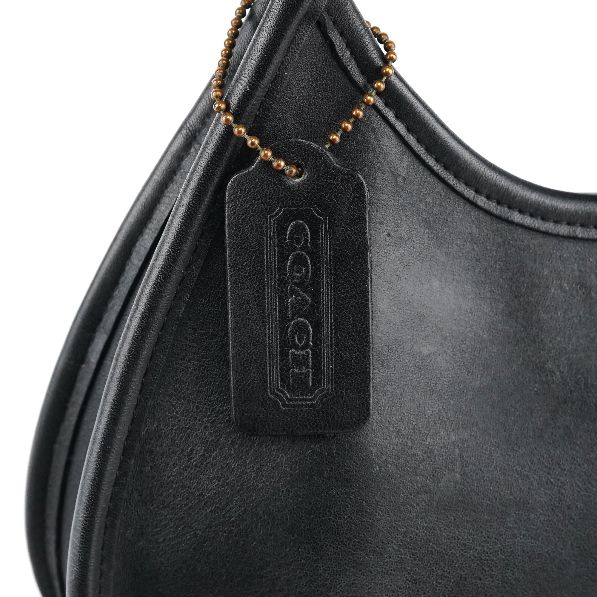 9027 Black Leather Ergo Shoulder Bag