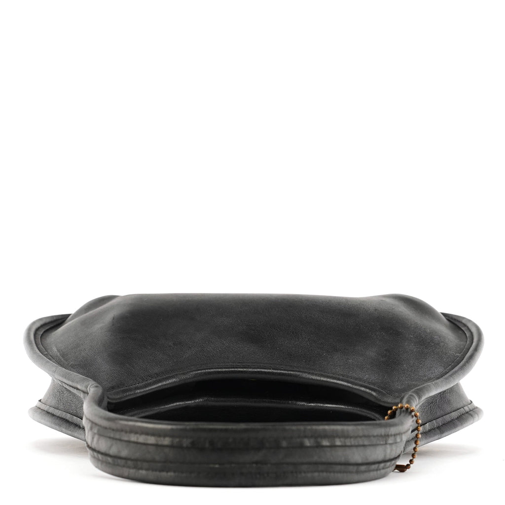 9027 Black Leather Ergo Shoulder Bag