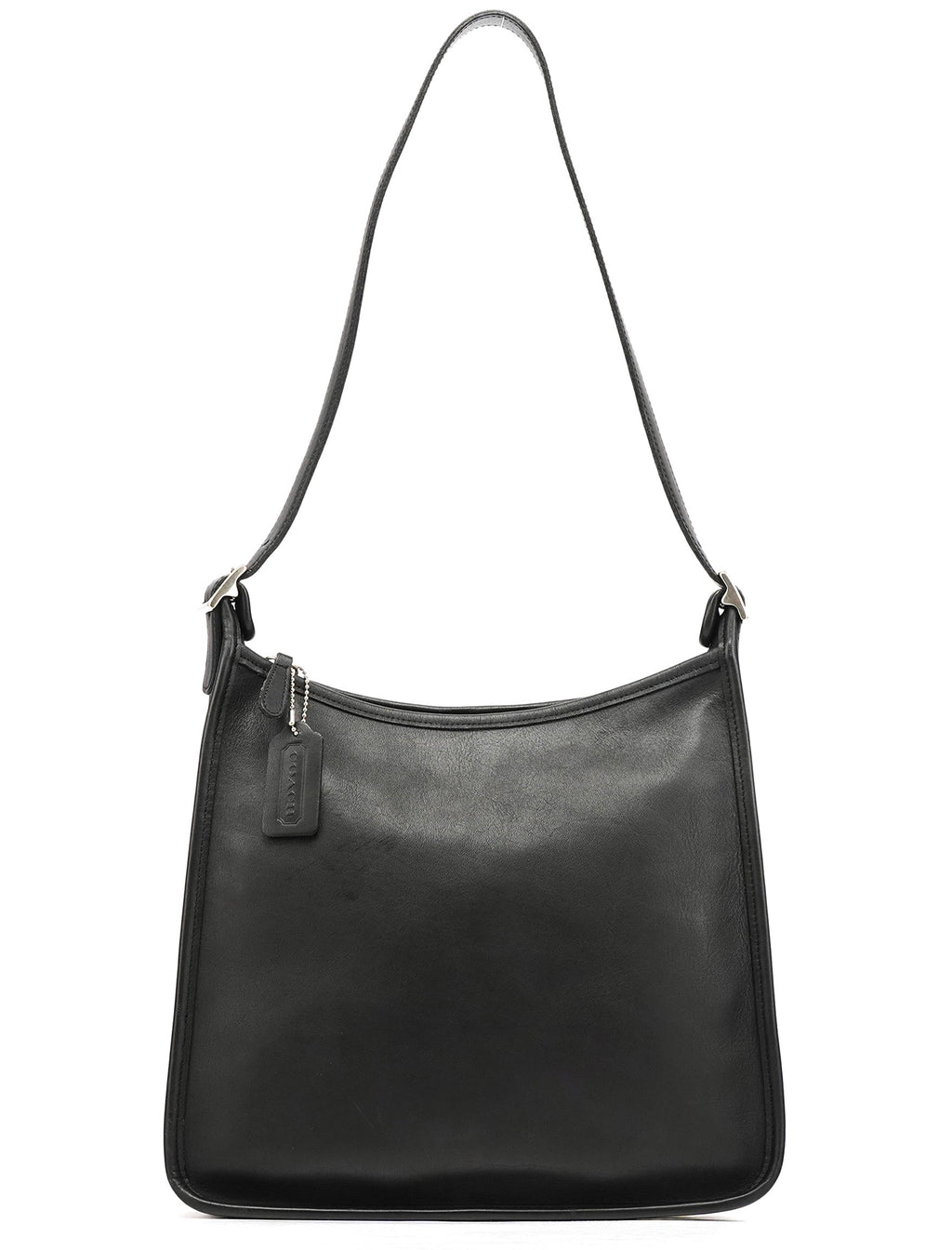 9073 Black Leather Shoulder Bag