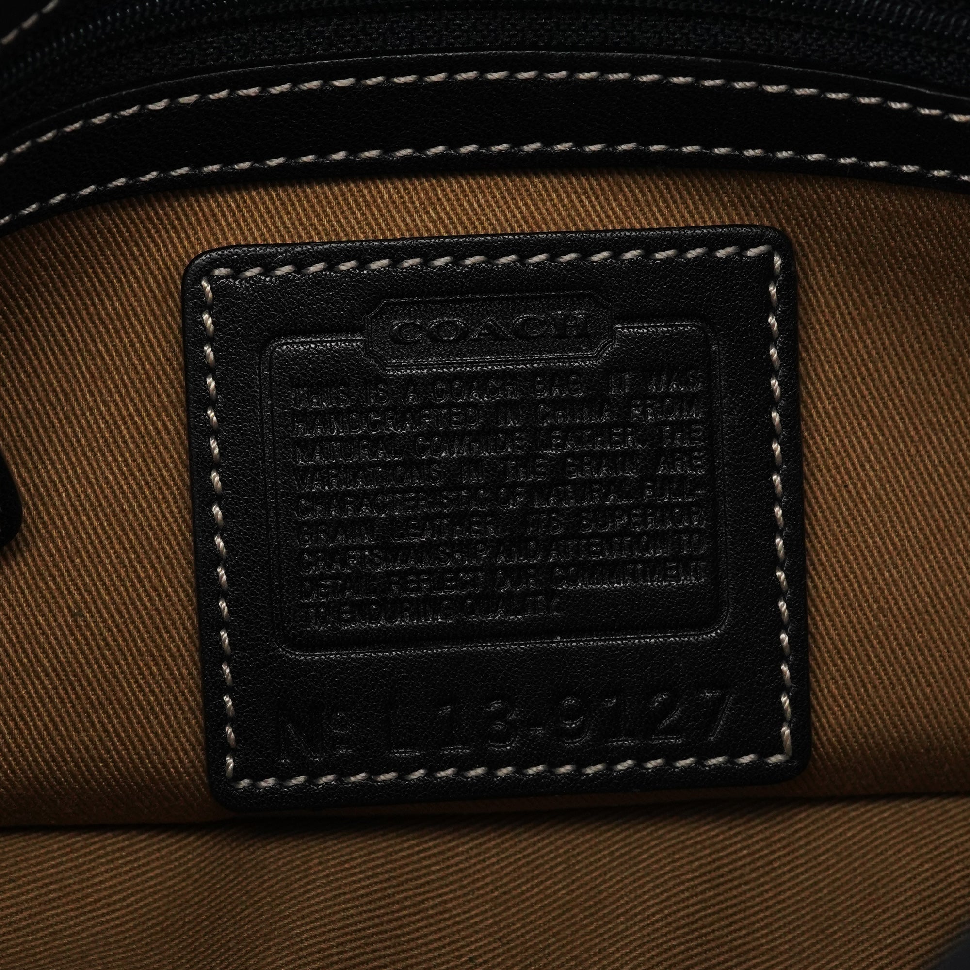 9127 Black Leather Classic Soho Shoulder Bag
