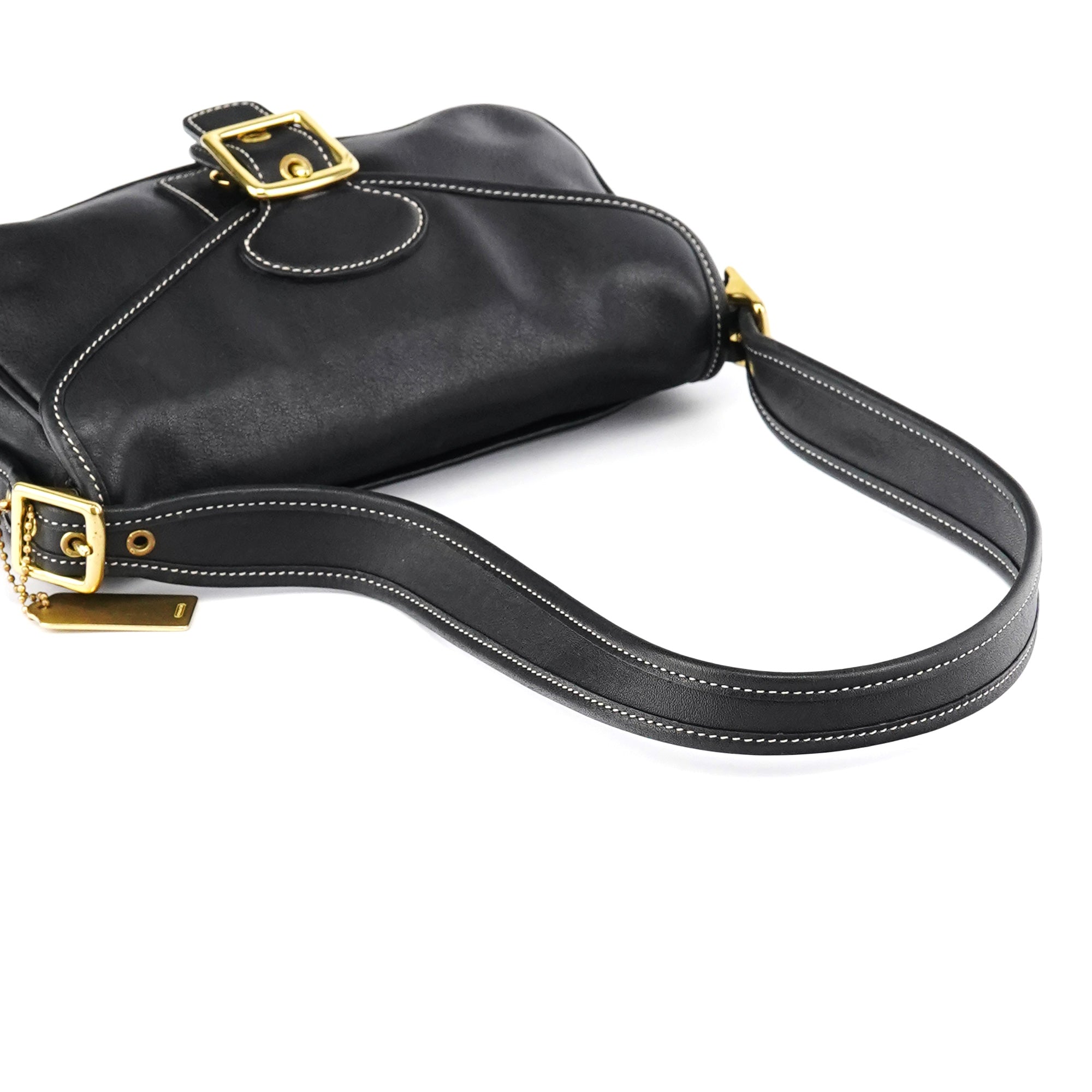 9127 Black Leather Classic Soho Shoulder Bag