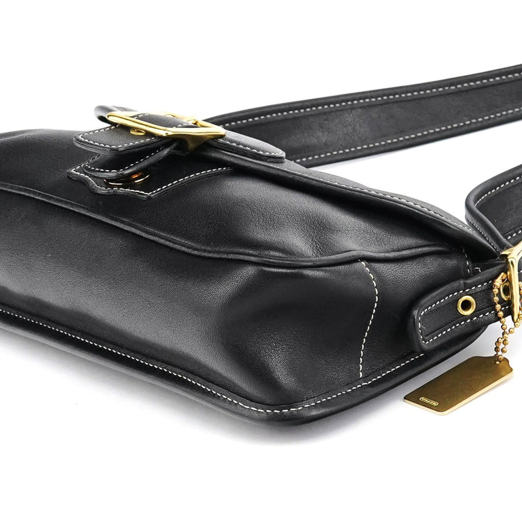 9127 Black Leather Classic Soho Shoulder Bag