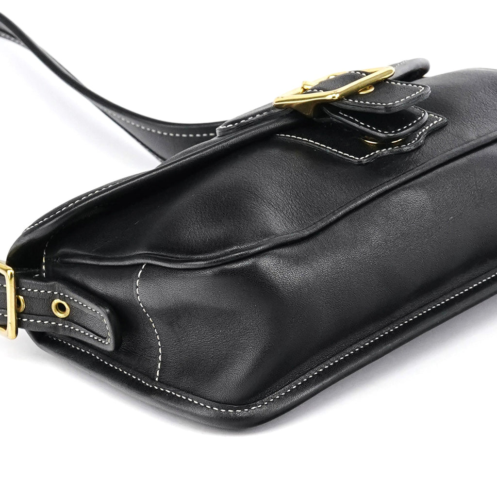 9127 Black Leather Classic Soho Shoulder Bag