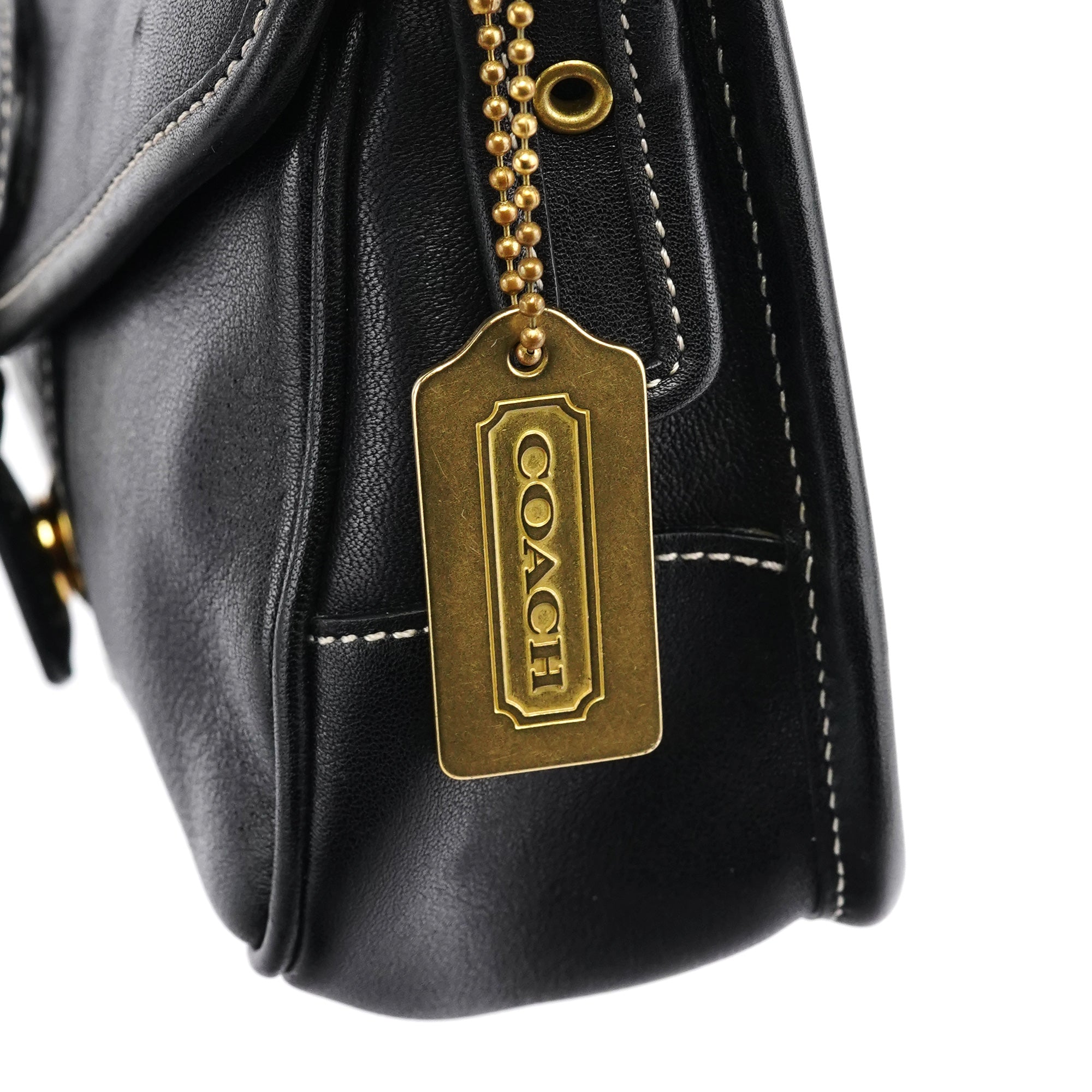 9127 Black Leather Classic Soho Shoulder Bag