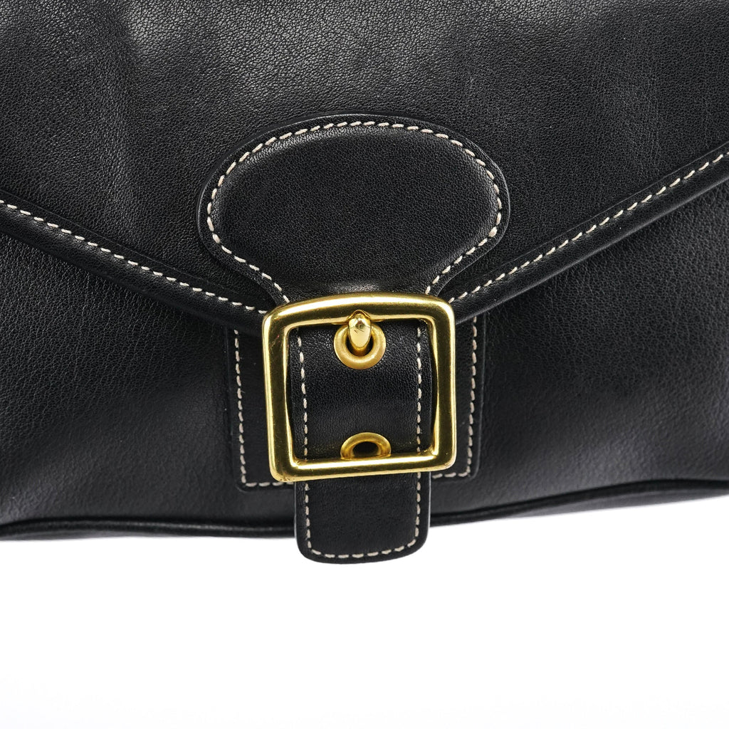 9127 Black Leather Classic Soho Shoulder Bag