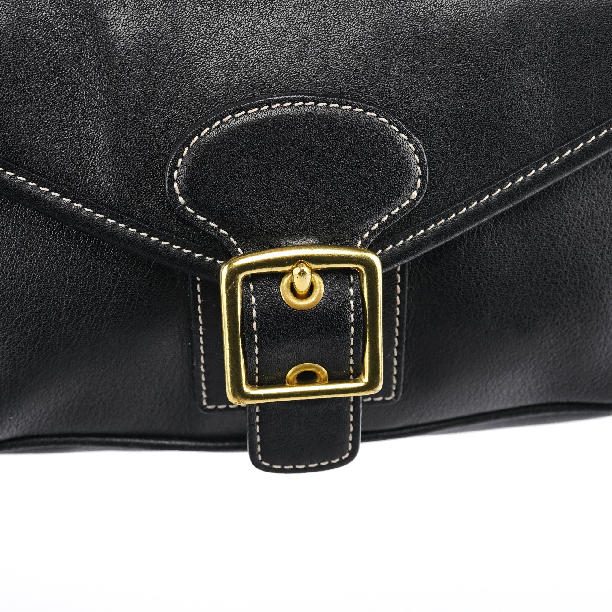 9127 Black Leather Classic Soho Shoulder Bag