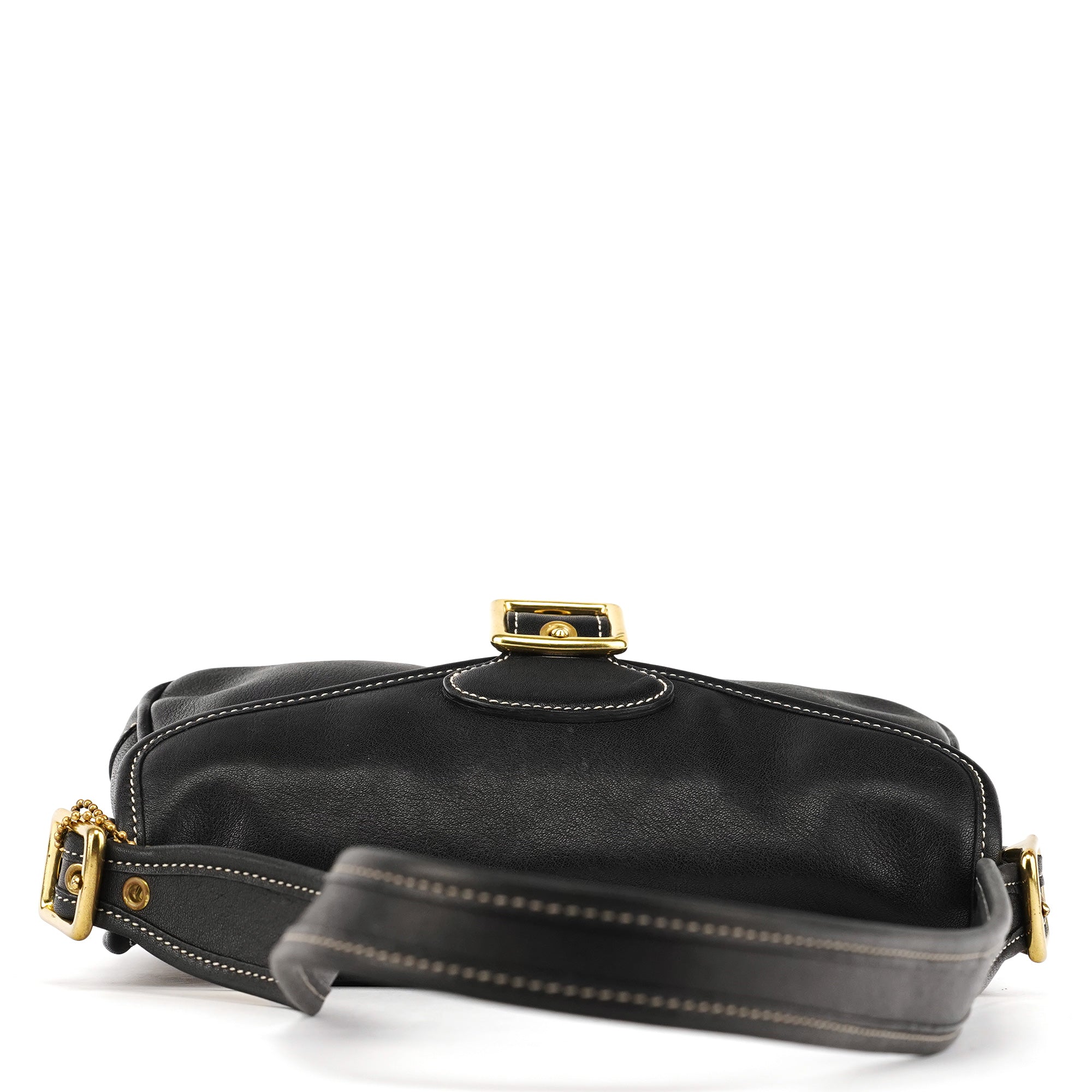 9127 Black Leather Classic Soho Shoulder Bag