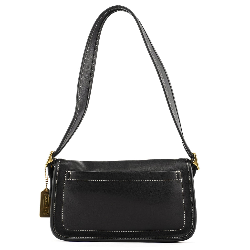 9127 Black Leather Classic Soho Shoulder Bag