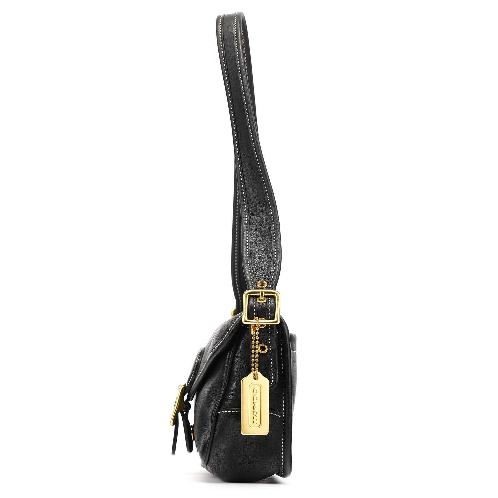 9127 Black Leather Classic Soho Shoulder Bag