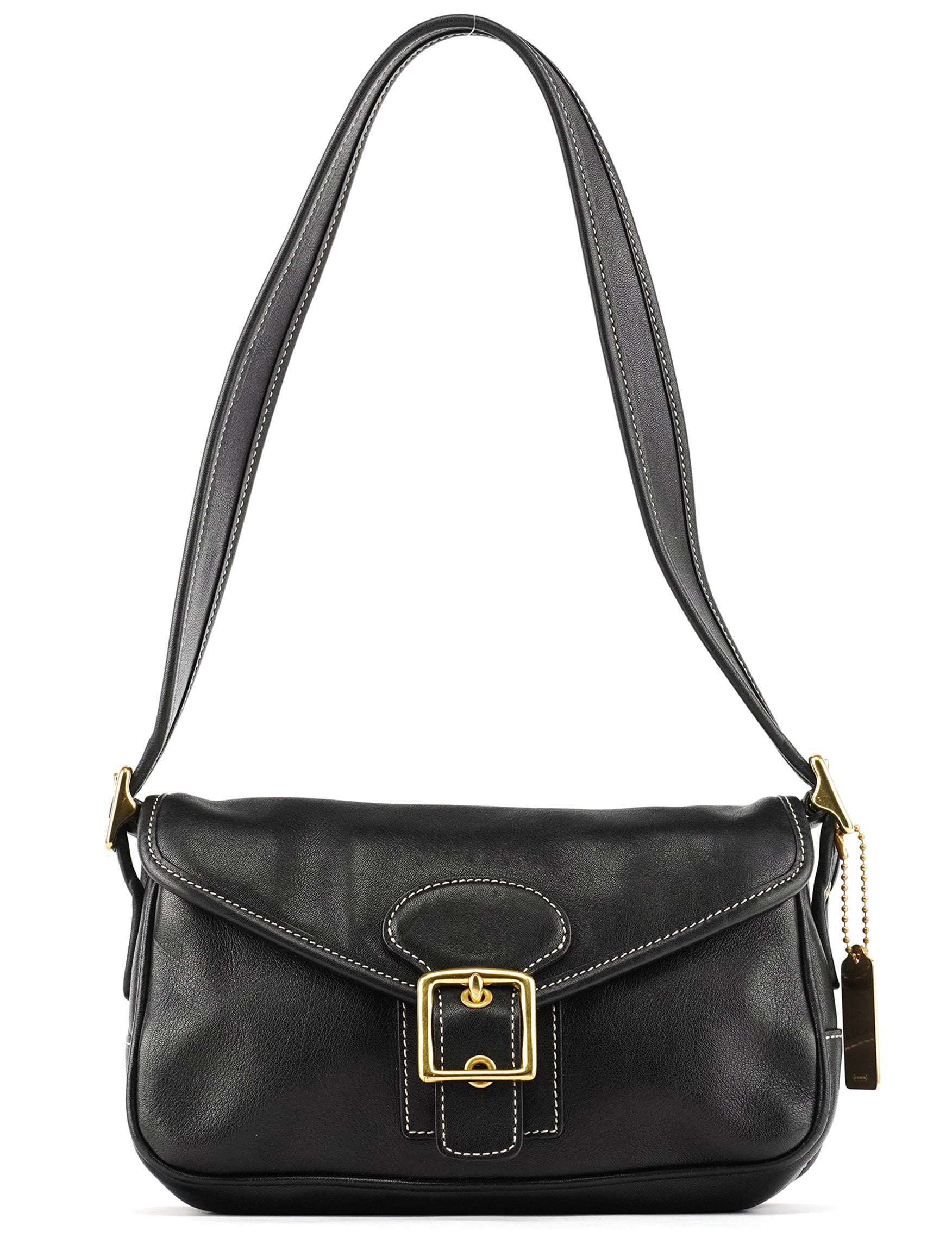 9127 Black Leather Classic Soho Shoulder Bag