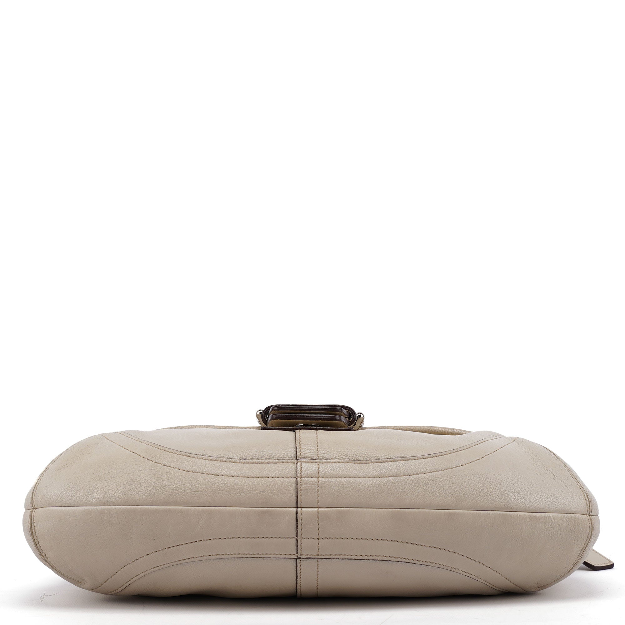 9249 White Leather Soho Shoulder Bag