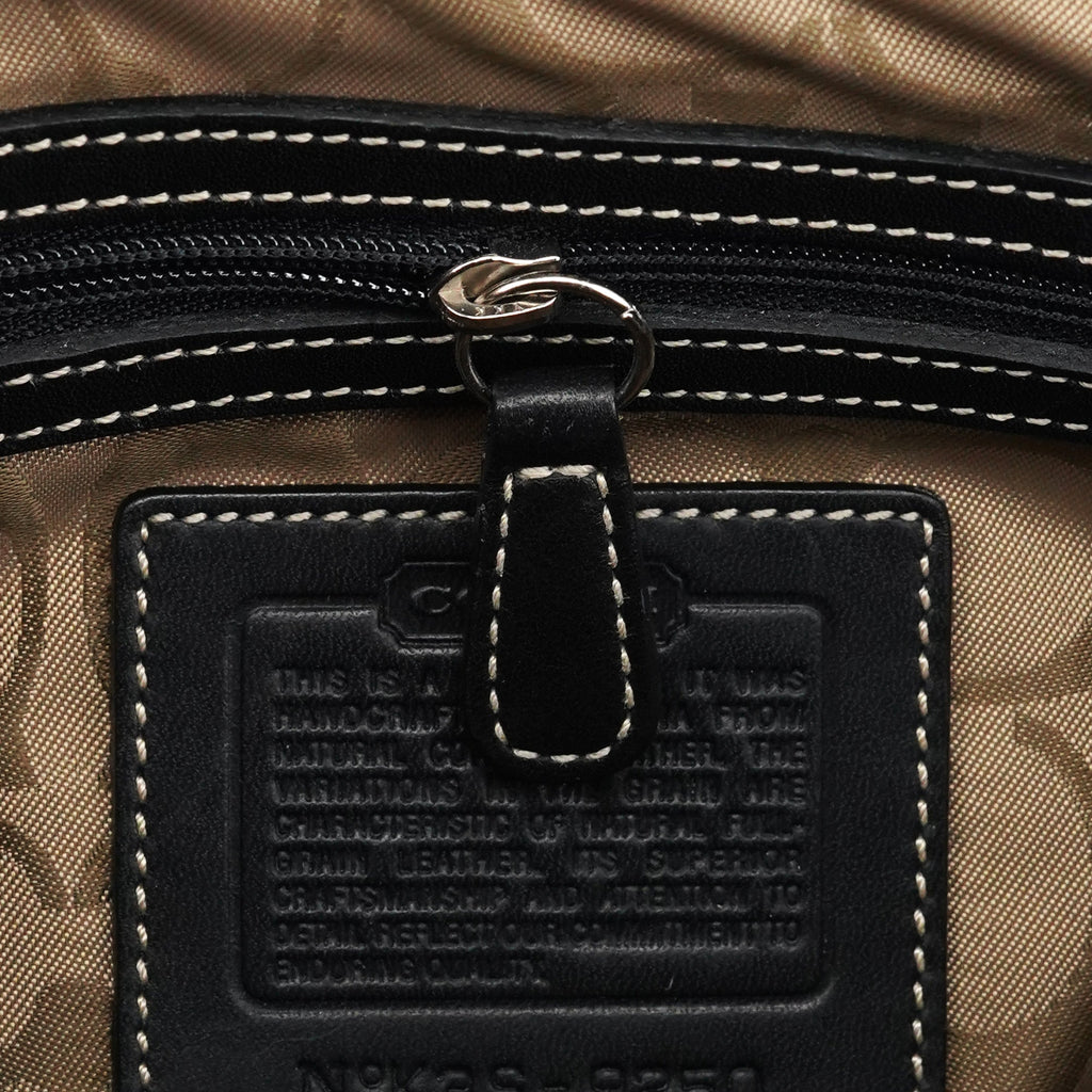 9250 Black Leather Soho Boston Bag