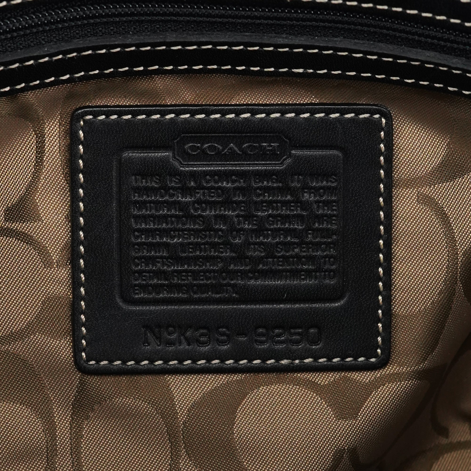 9250 Black Leather Soho Boston Bag