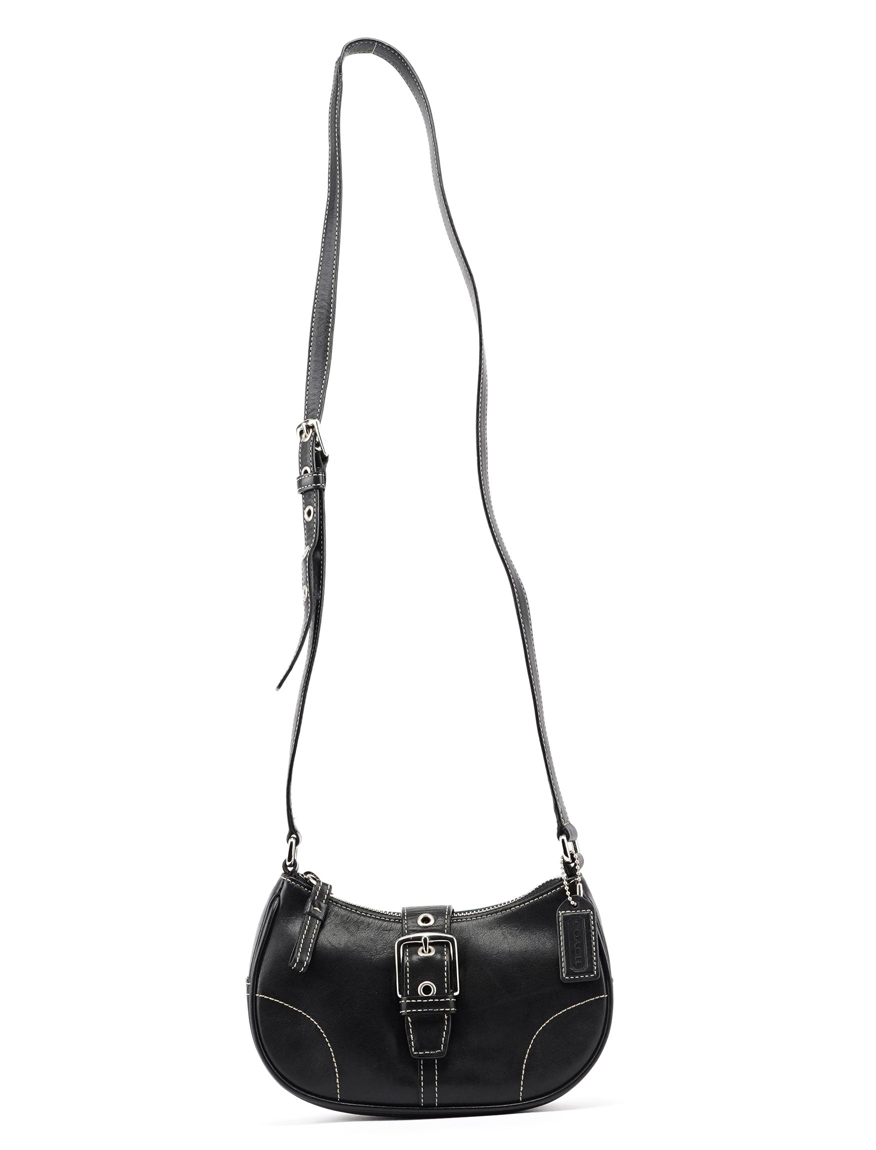 9354 Black Leather Soho Crossbody Bag