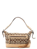 9363 Beige Signature C Demi Shoulder Bag