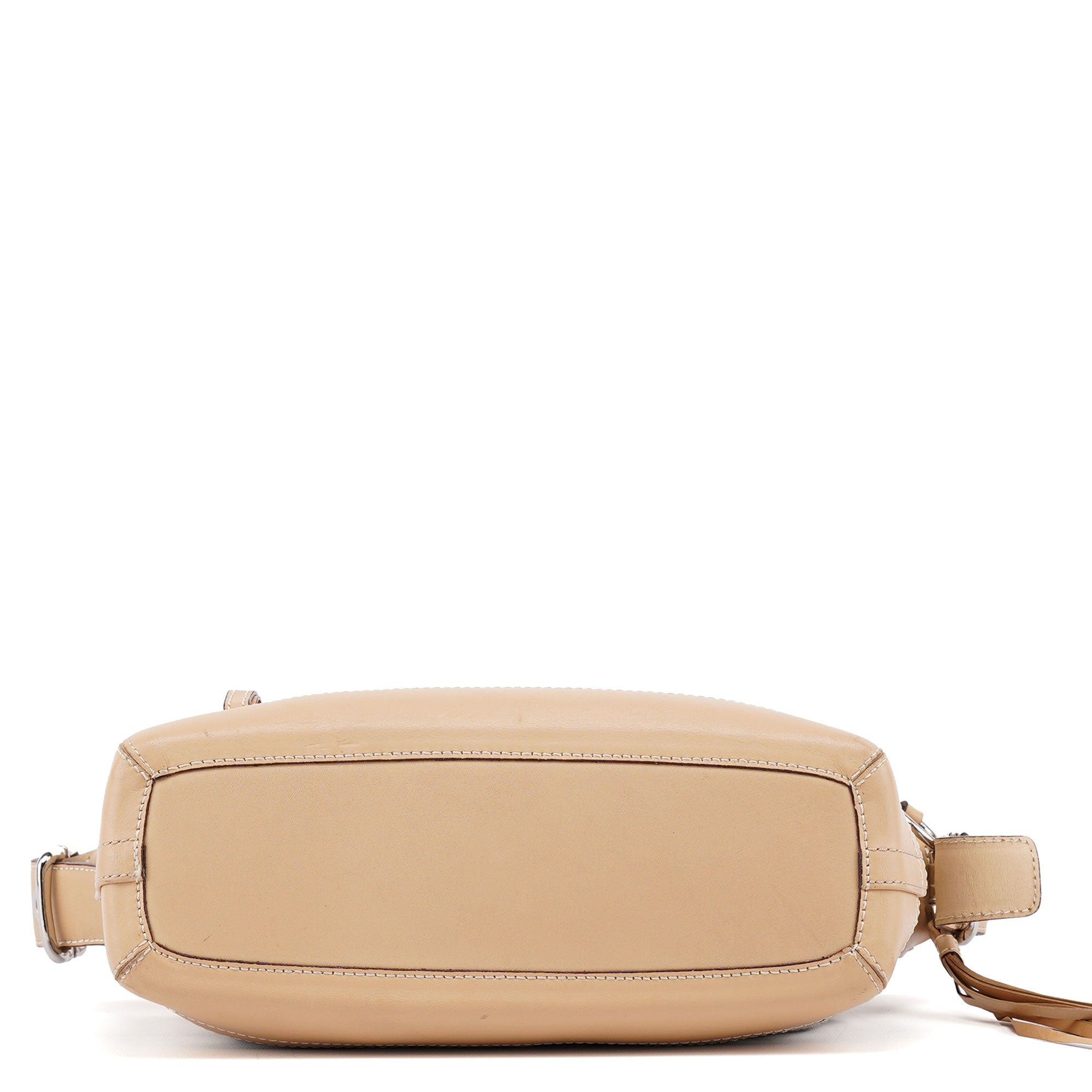 9363 Beige Signature C Demi Shoulder Bag