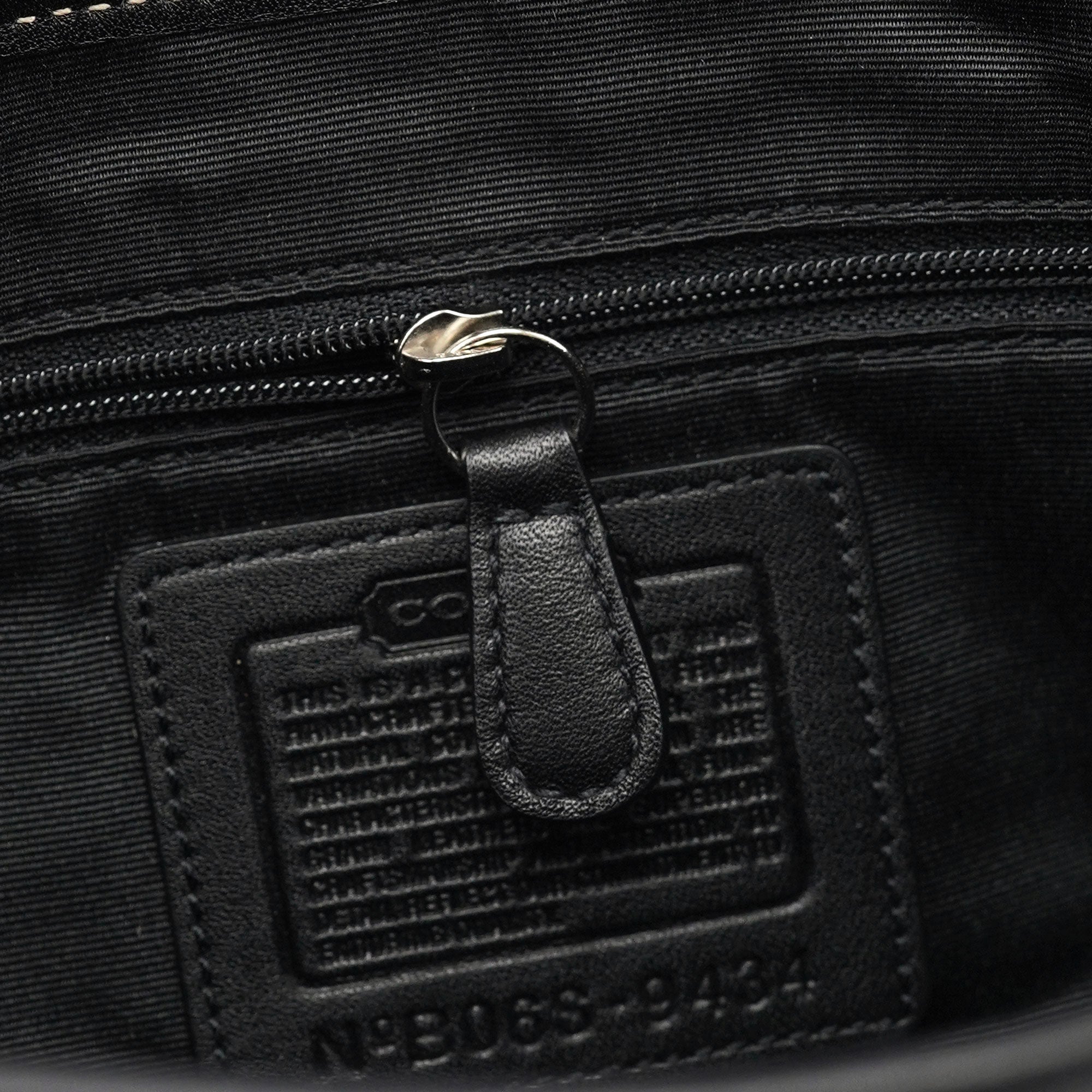 9434 Black Leather Soho Shoulder Bag