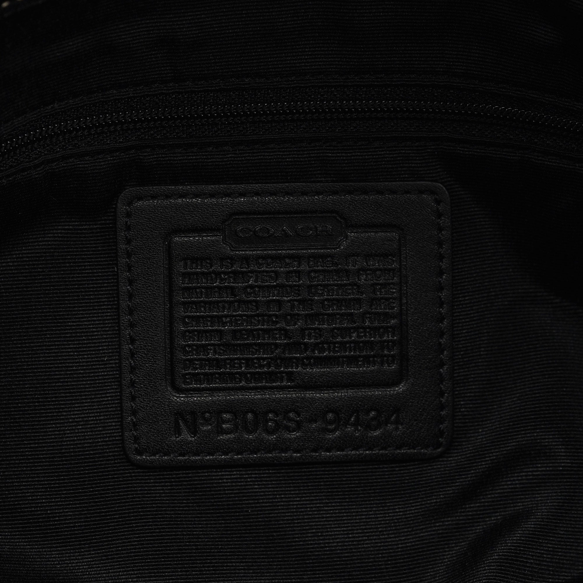 9434 Black Leather Soho Shoulder Bag