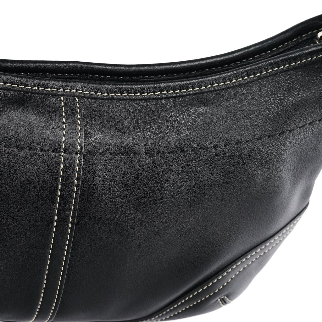 9541 Black Leather Soho Shoulder Bag