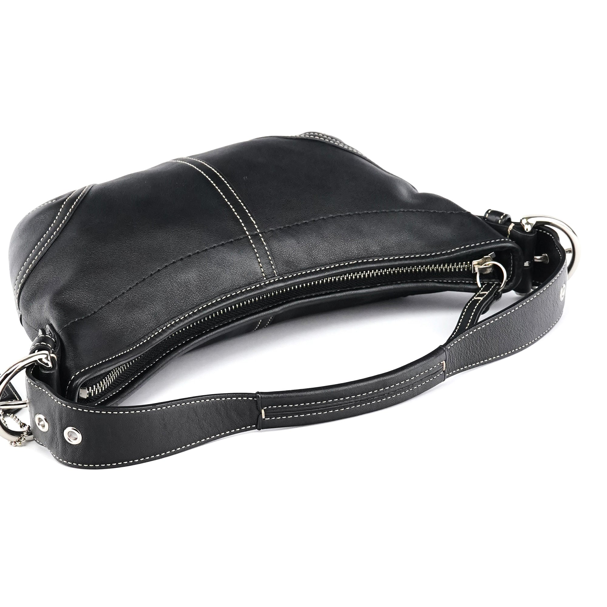 9541 Black Leather Soho Shoulder Bag