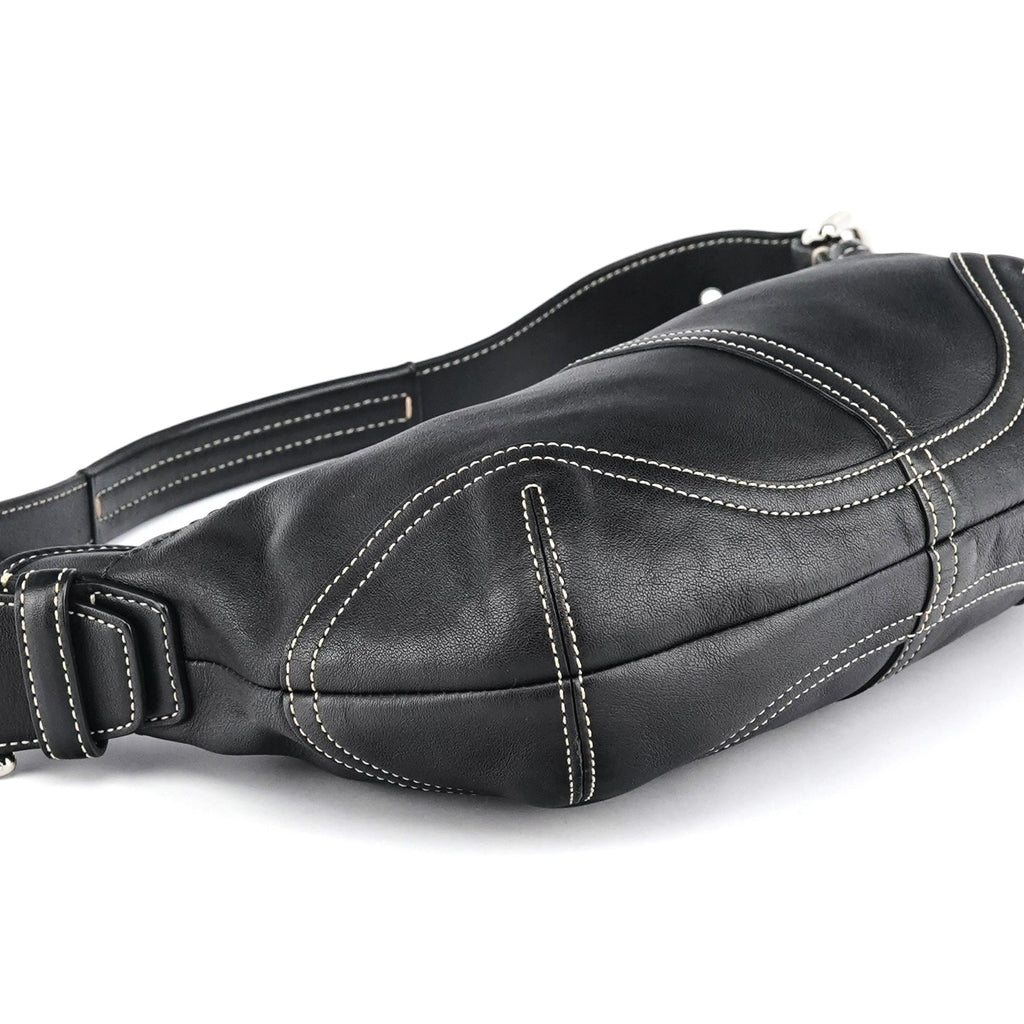 9541 Black Leather Soho Shoulder Bag