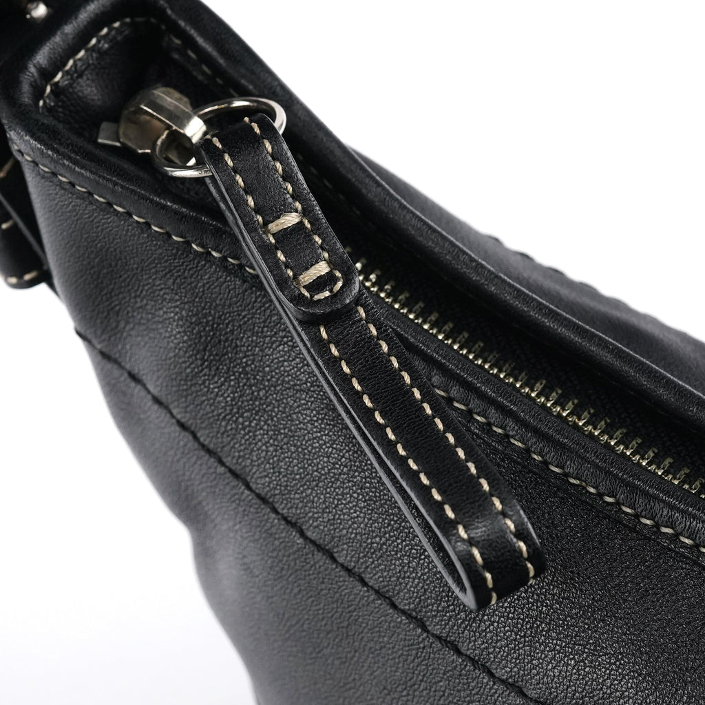 9541 Black Leather Soho Shoulder Bag