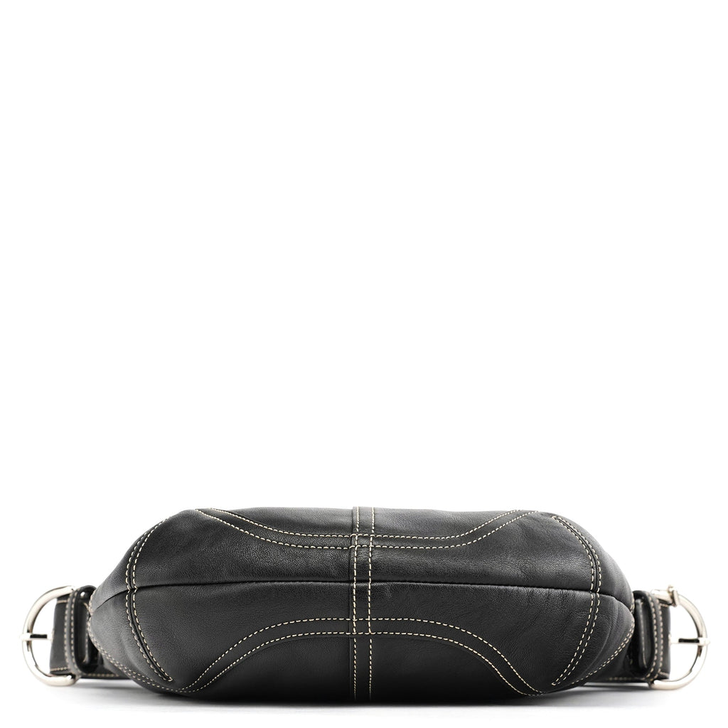 9541 Black Leather Soho Shoulder Bag