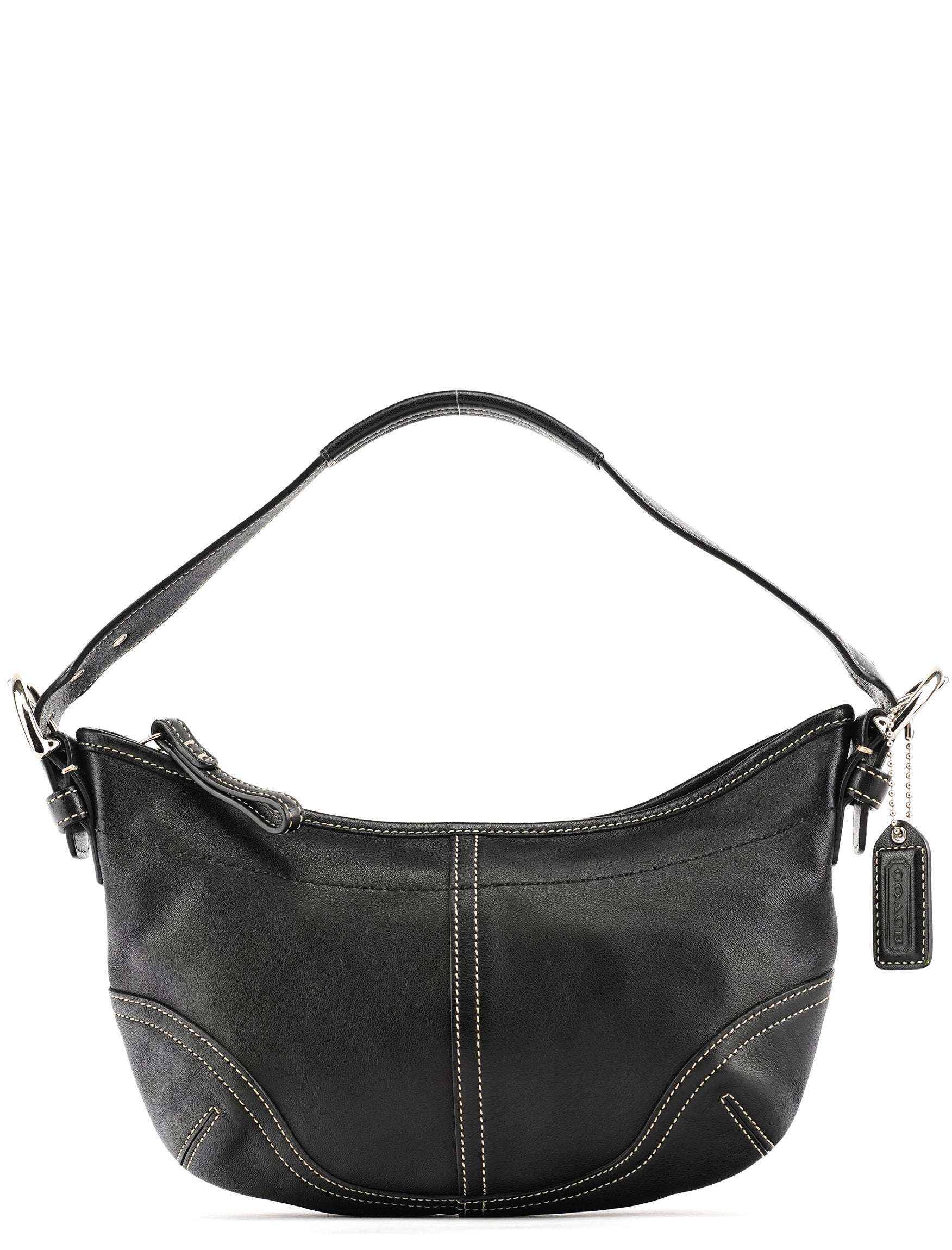 9541 Black Leather Soho Shoulder Bag