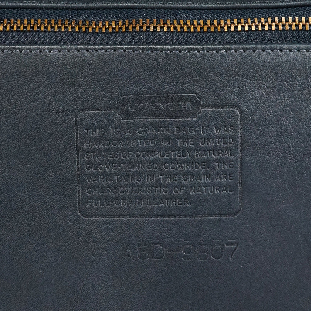 9807 Midnight Navy Leather Flap Shoulder Bag