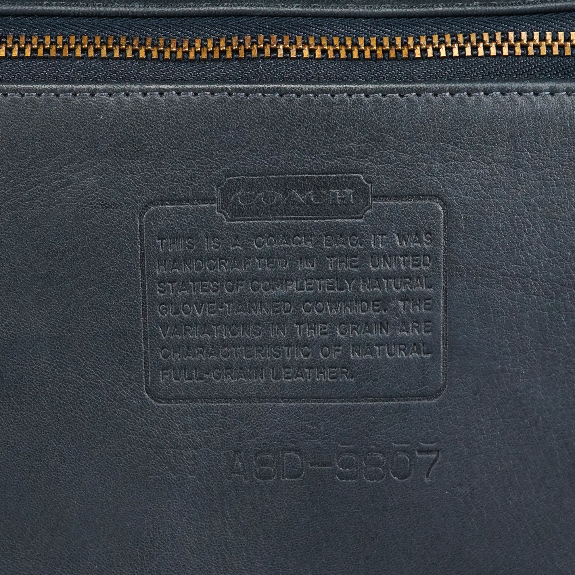 9807 Midnight Navy Leather Flap Shoulder Bag