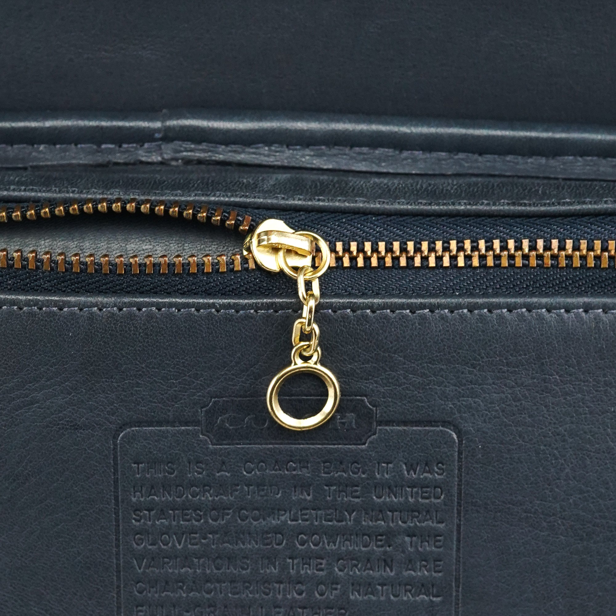 9807 Midnight Navy Leather Flap Shoulder Bag