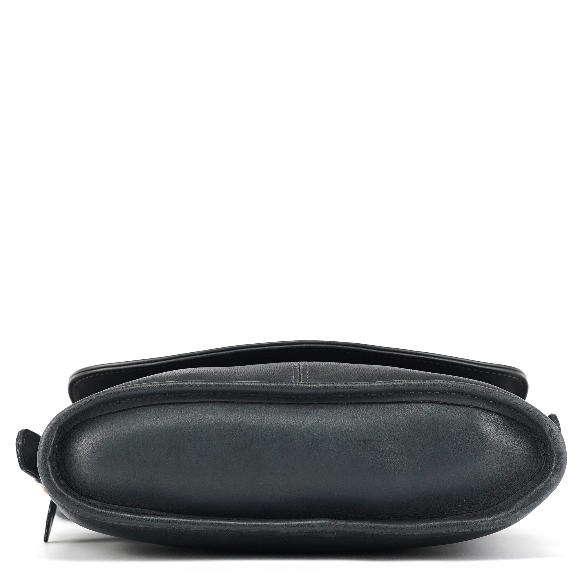9807 Midnight Navy Leather Flap Shoulder Bag
