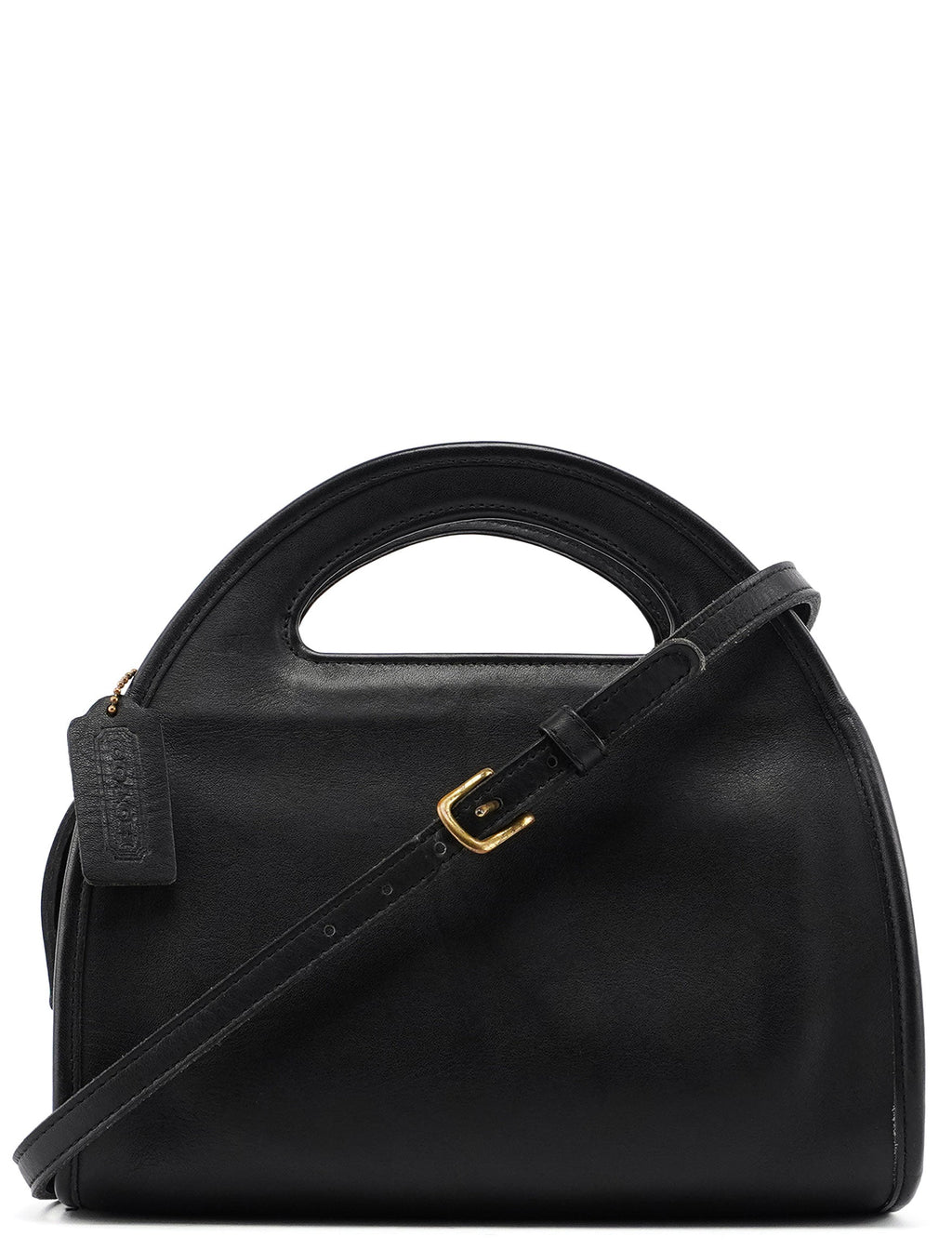 9942 Black Leather Ergo 2-Way Bag