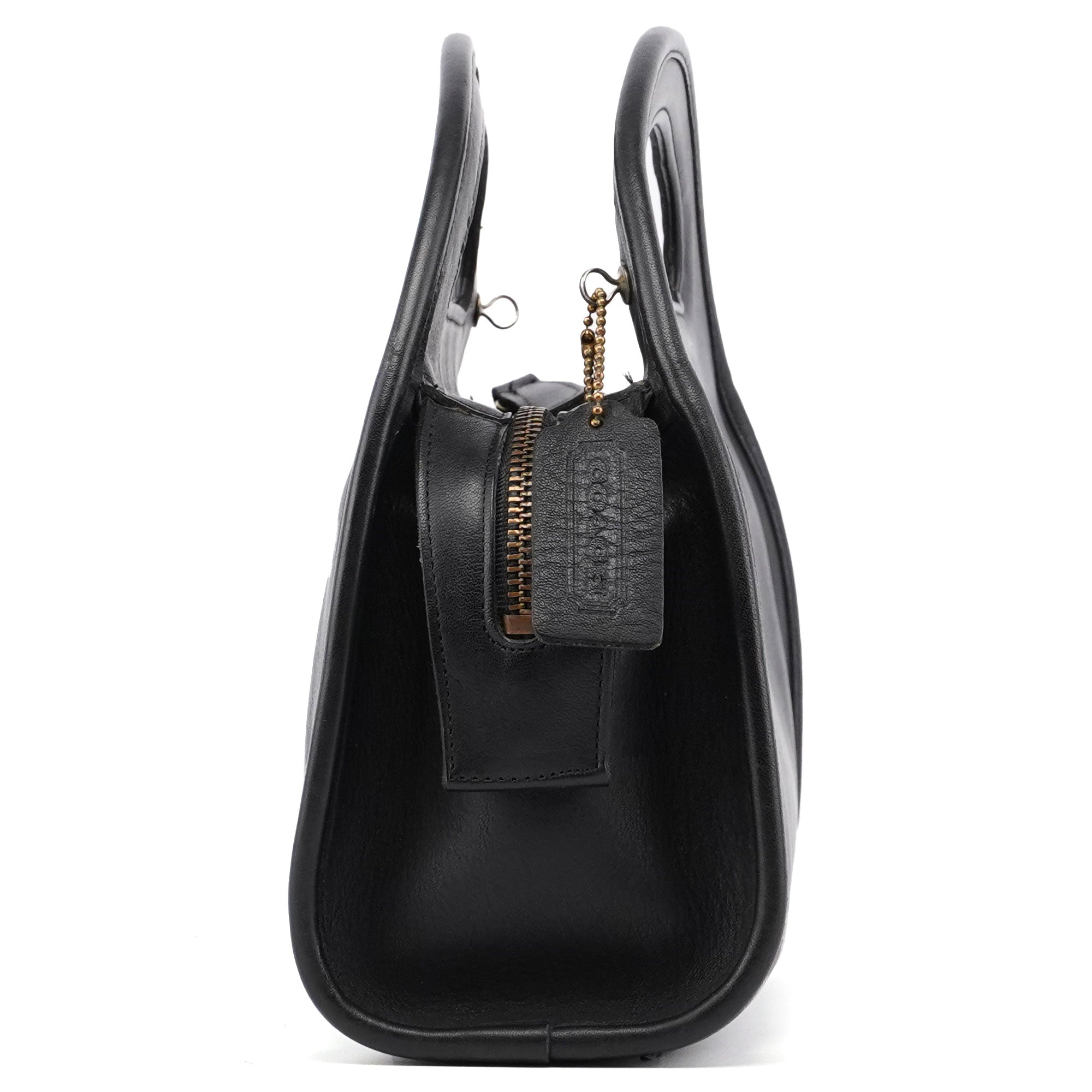 9942 Black Leather Ergo 2-Way Bag