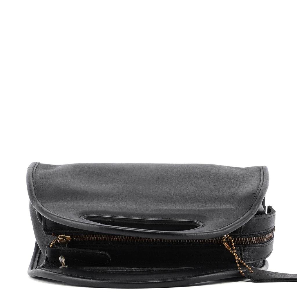 9942 Black Leather Ergo 2-Way Bag