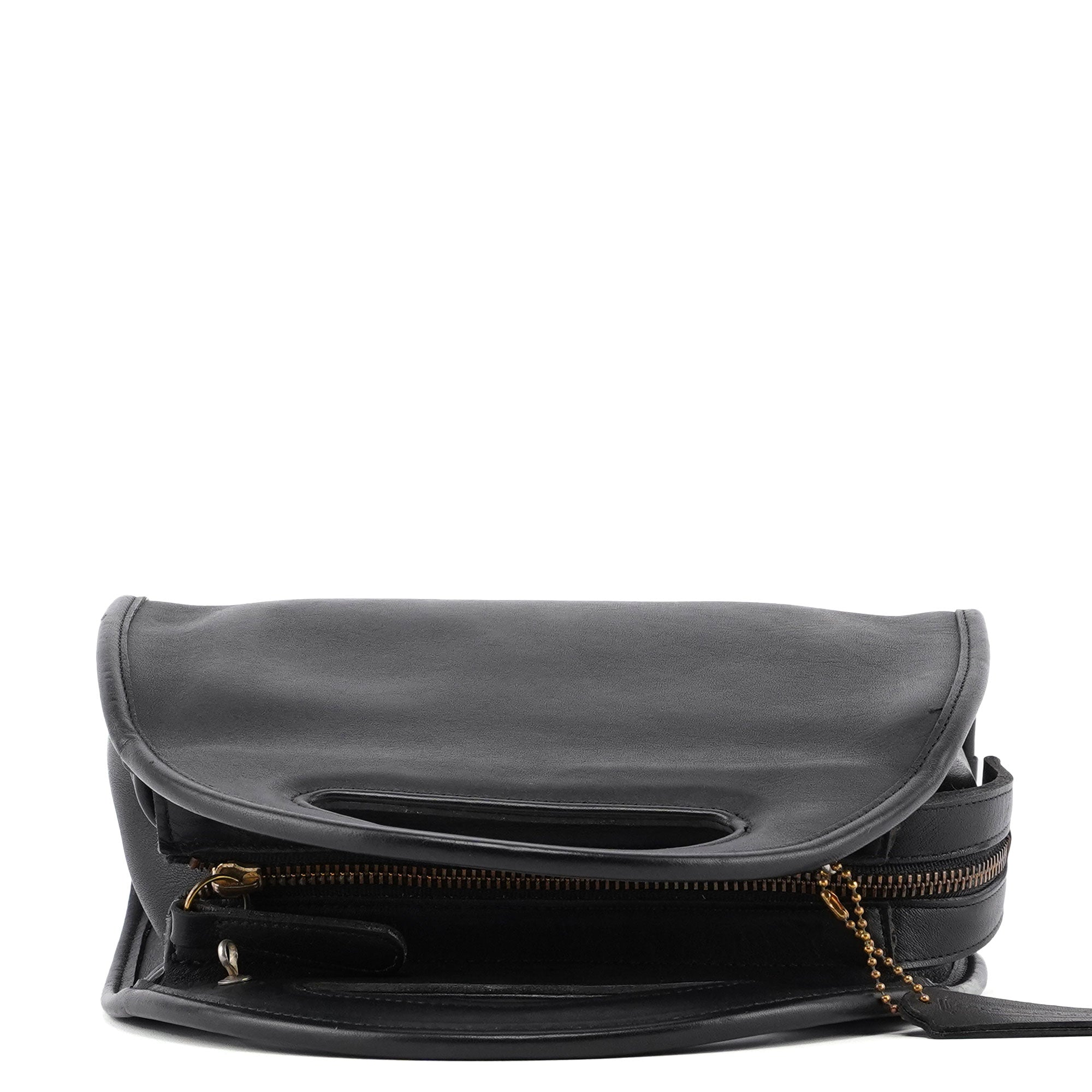 9942 Black Leather Ergo 2-Way Bag