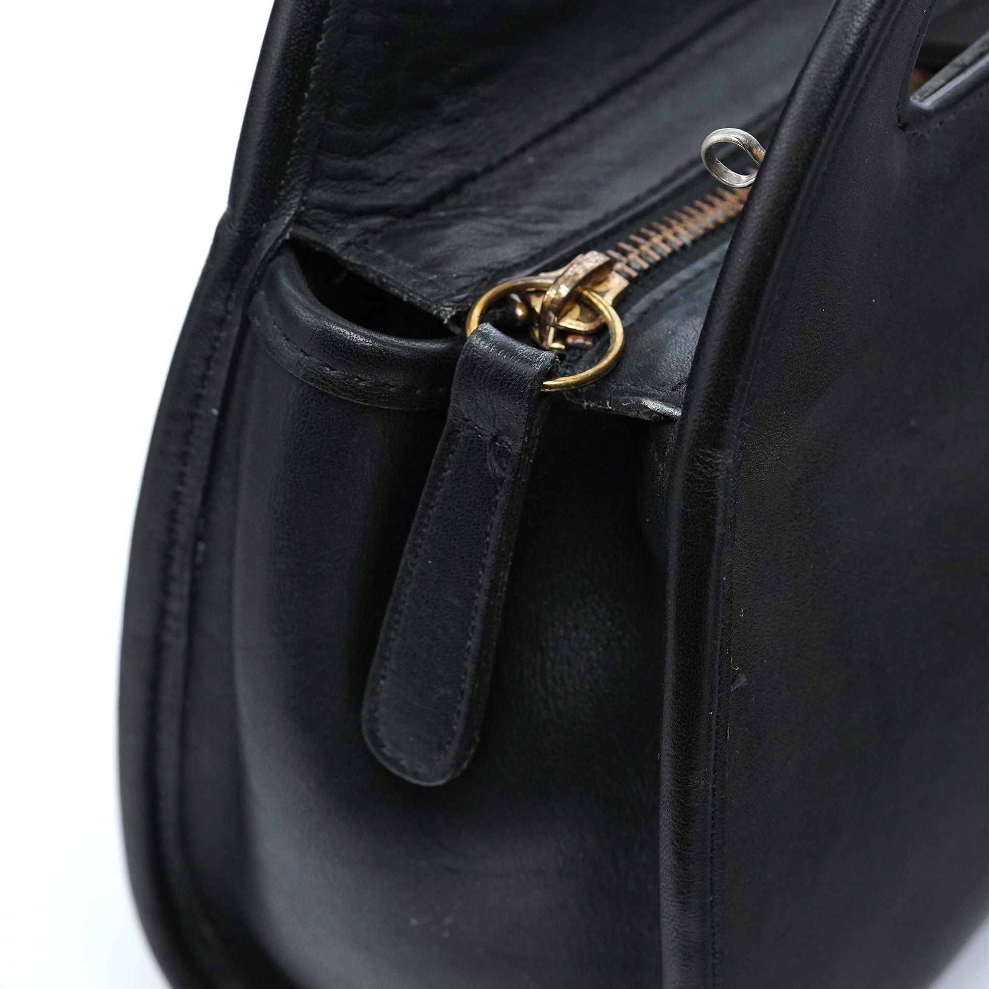 9942 Black Leather Ergo 2-Way Bag