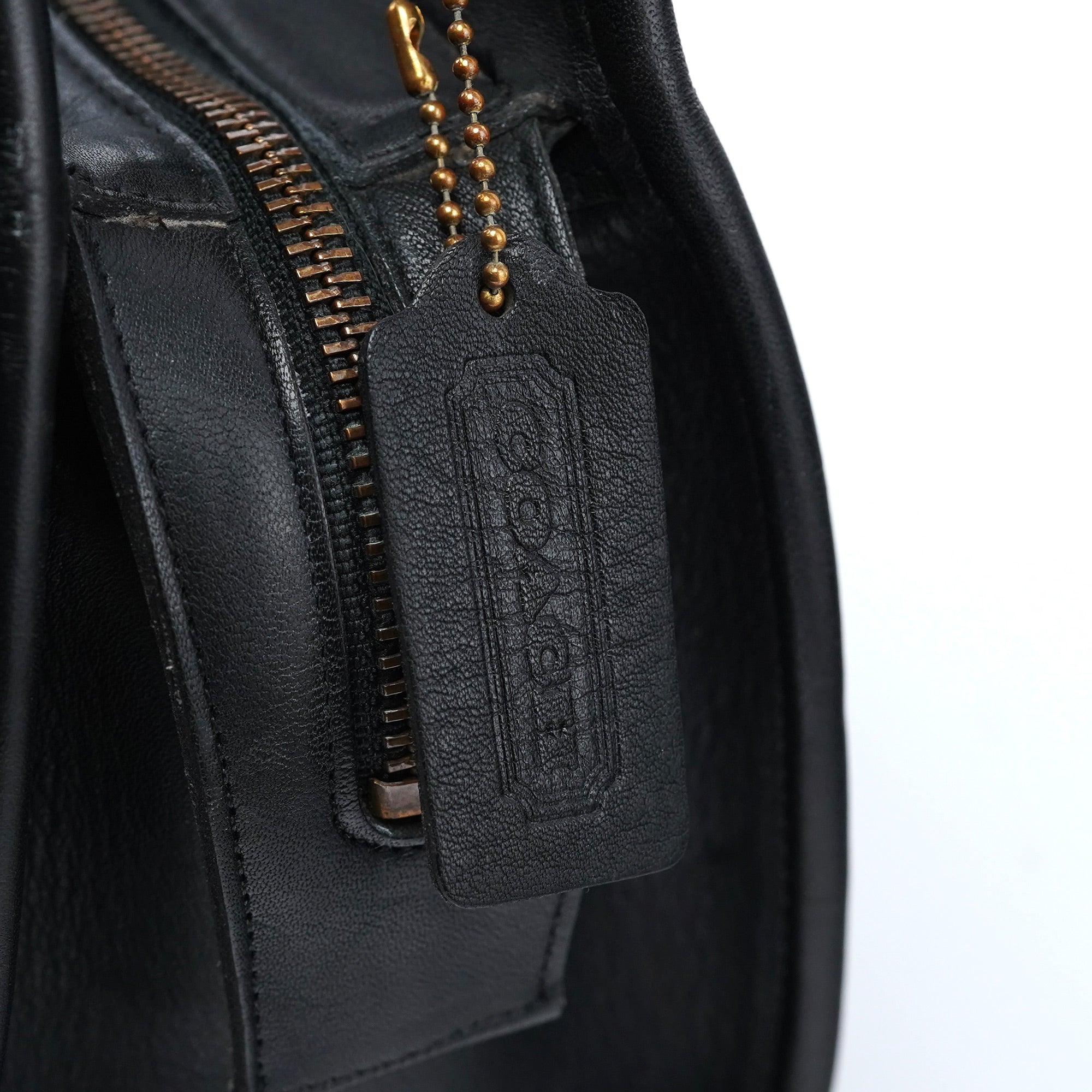 9942 Black Leather Ergo 2-Way Bag