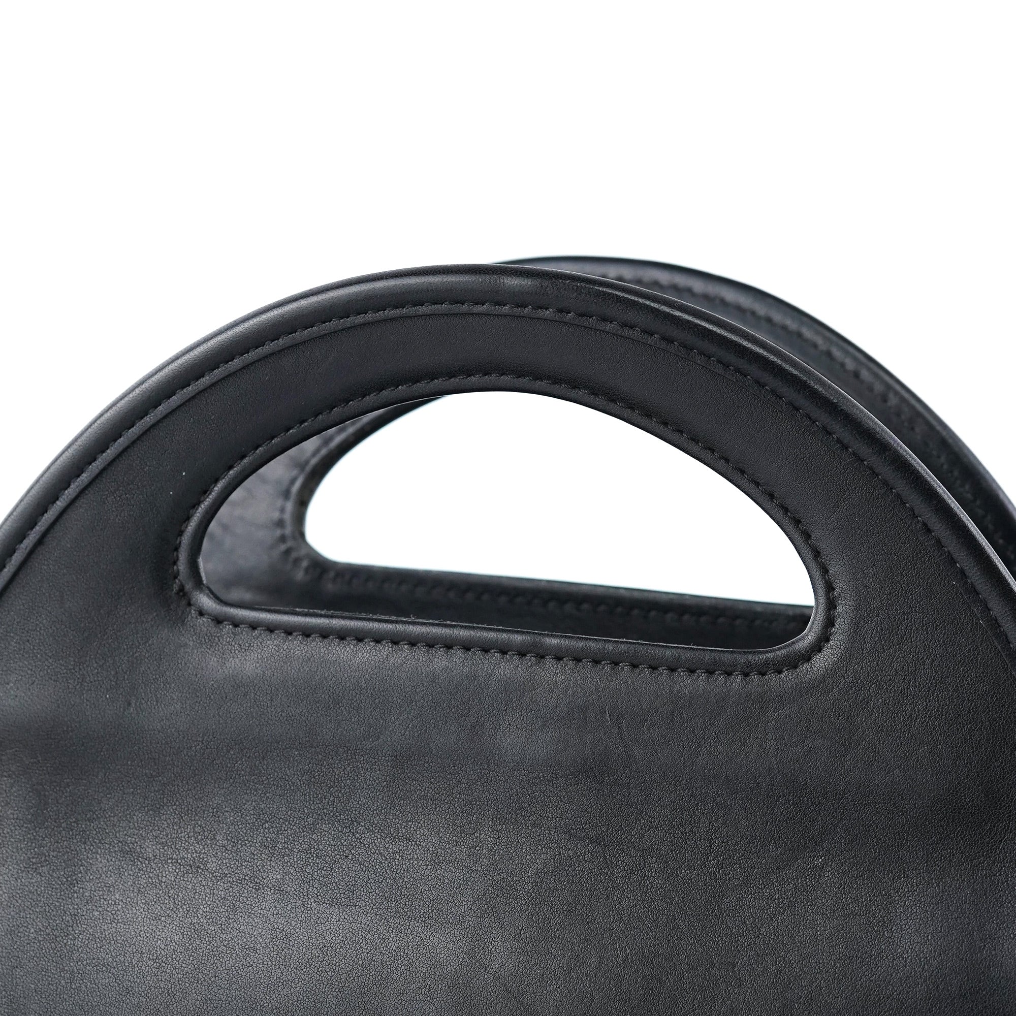 9942 Black Leather Ergo 2-Way Bag