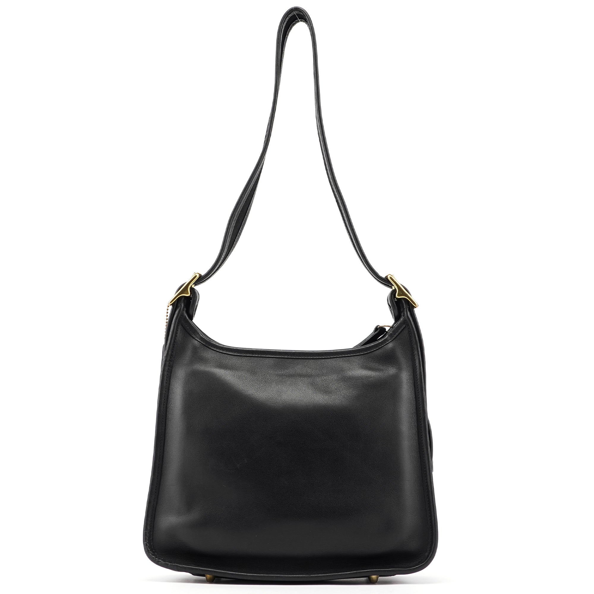 9966 Black Leather Ergo Shoulder Bag