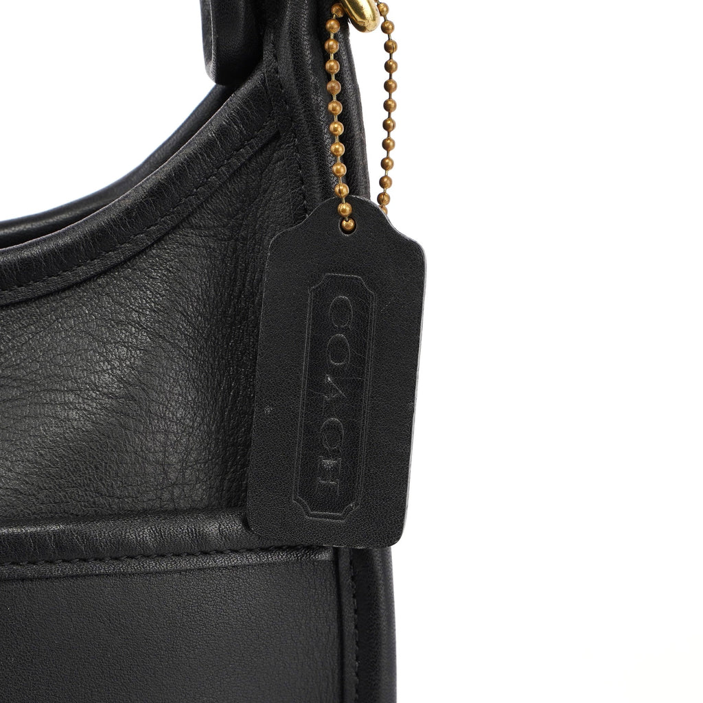 9966 Black Leather Ergo Shoulder Bag