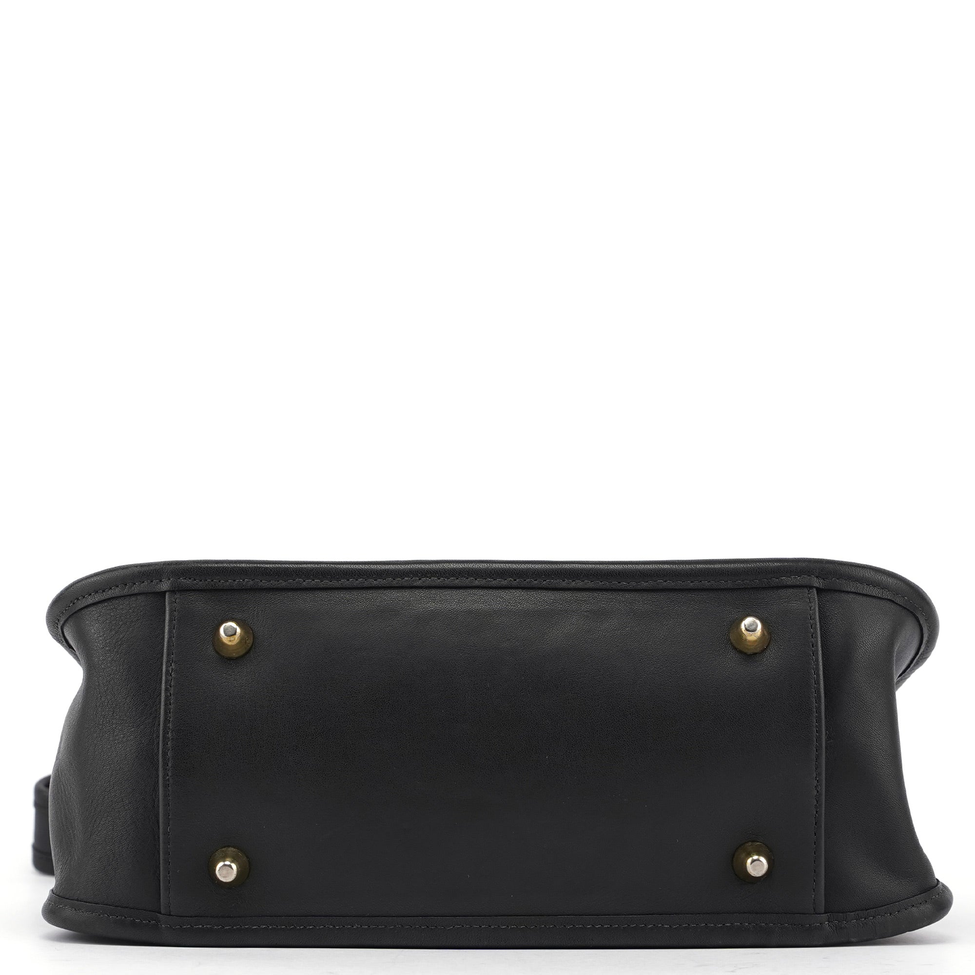 9966 Black Leather Ergo Shoulder Bag