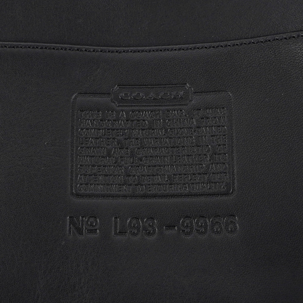 9966 Black Leather Ergo Shoulder Bag