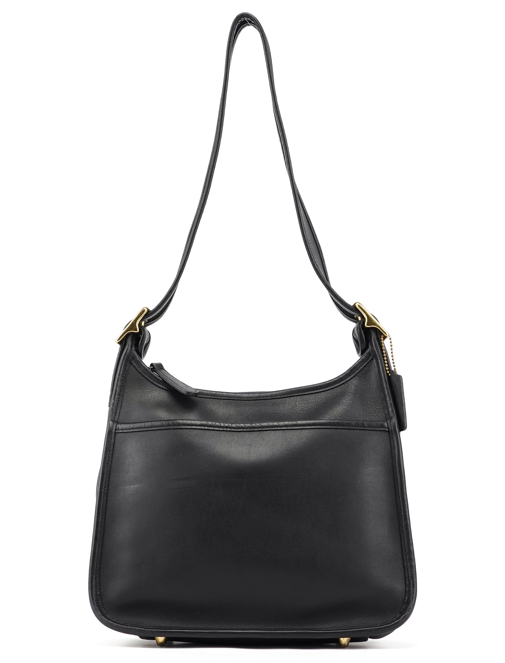 9966 Black Leather Ergo Shoulder Bag