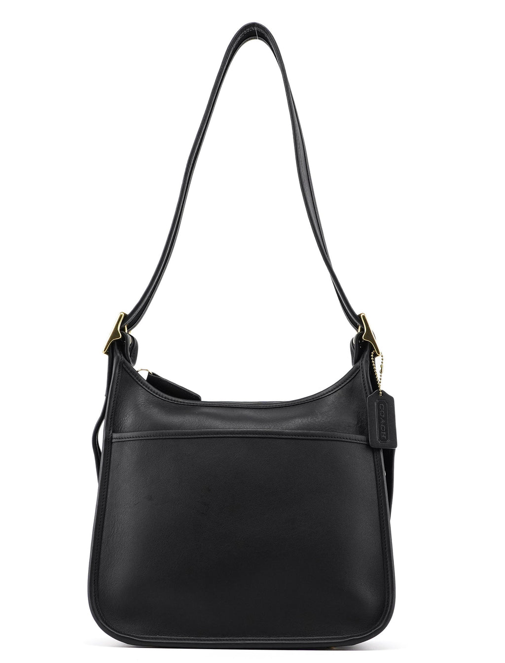 9966 Black Leather Ergo Shoulder Bag