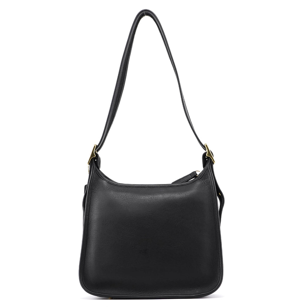 9966 Black Leather Ergo Shoulder Bag
