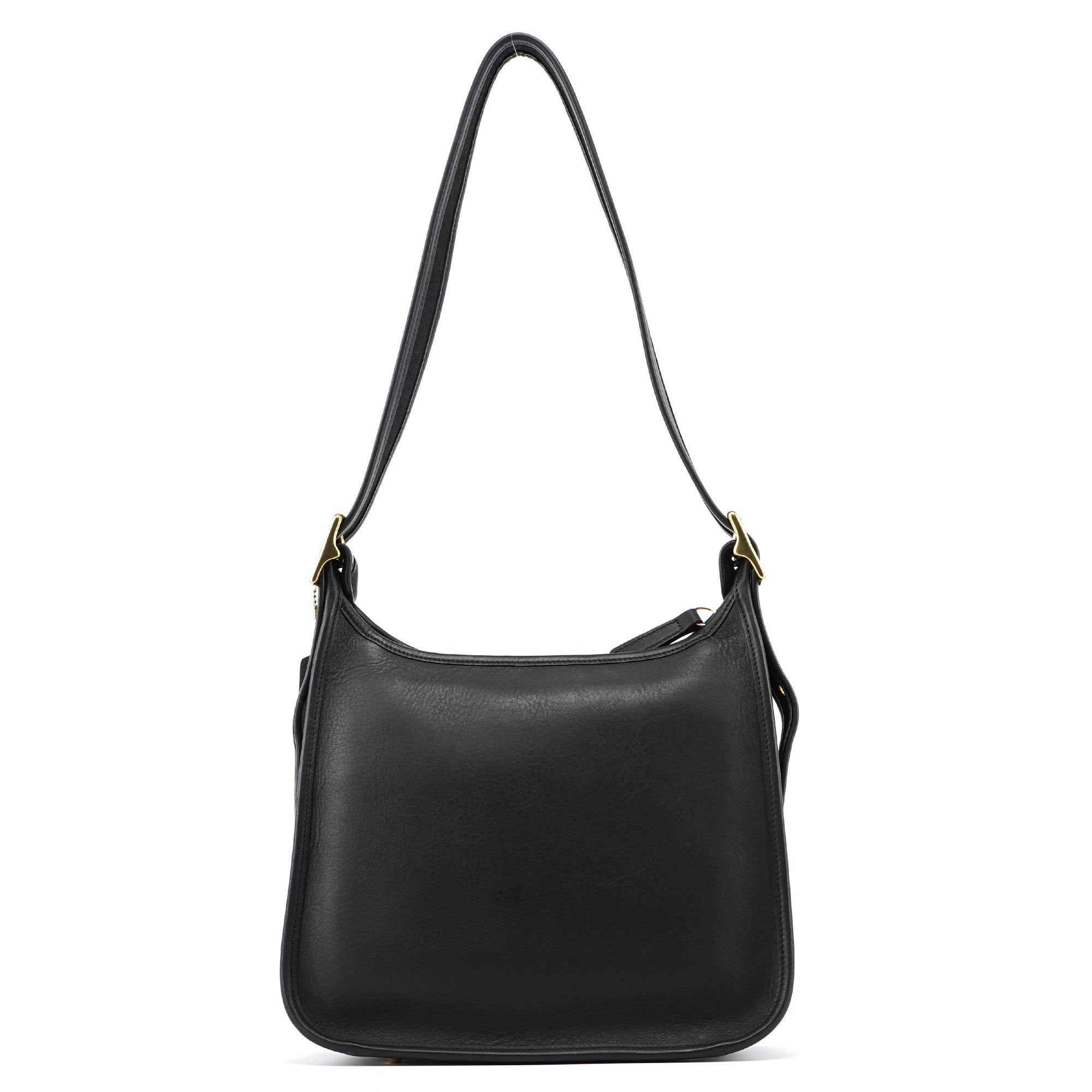 9966 Black Leather Ergo Shoulder Bag