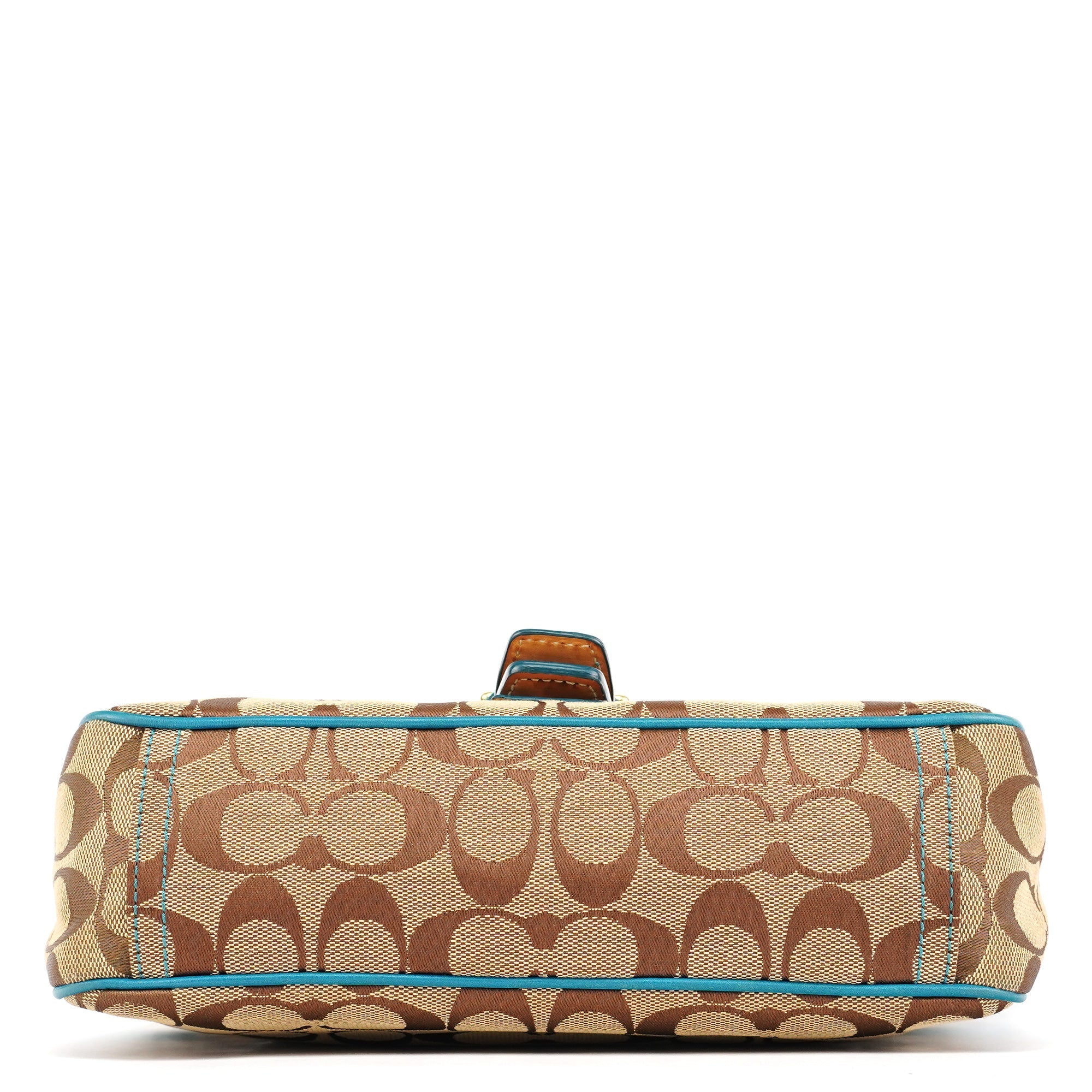 Beige Blue Signature Soho Shoulder Bag