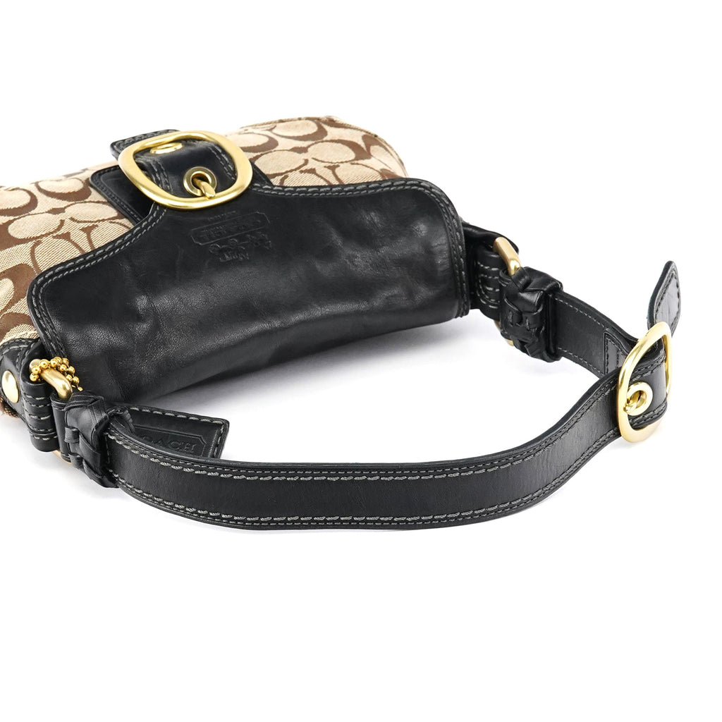 Beige Brown Legacy Soho Shoulder Bag