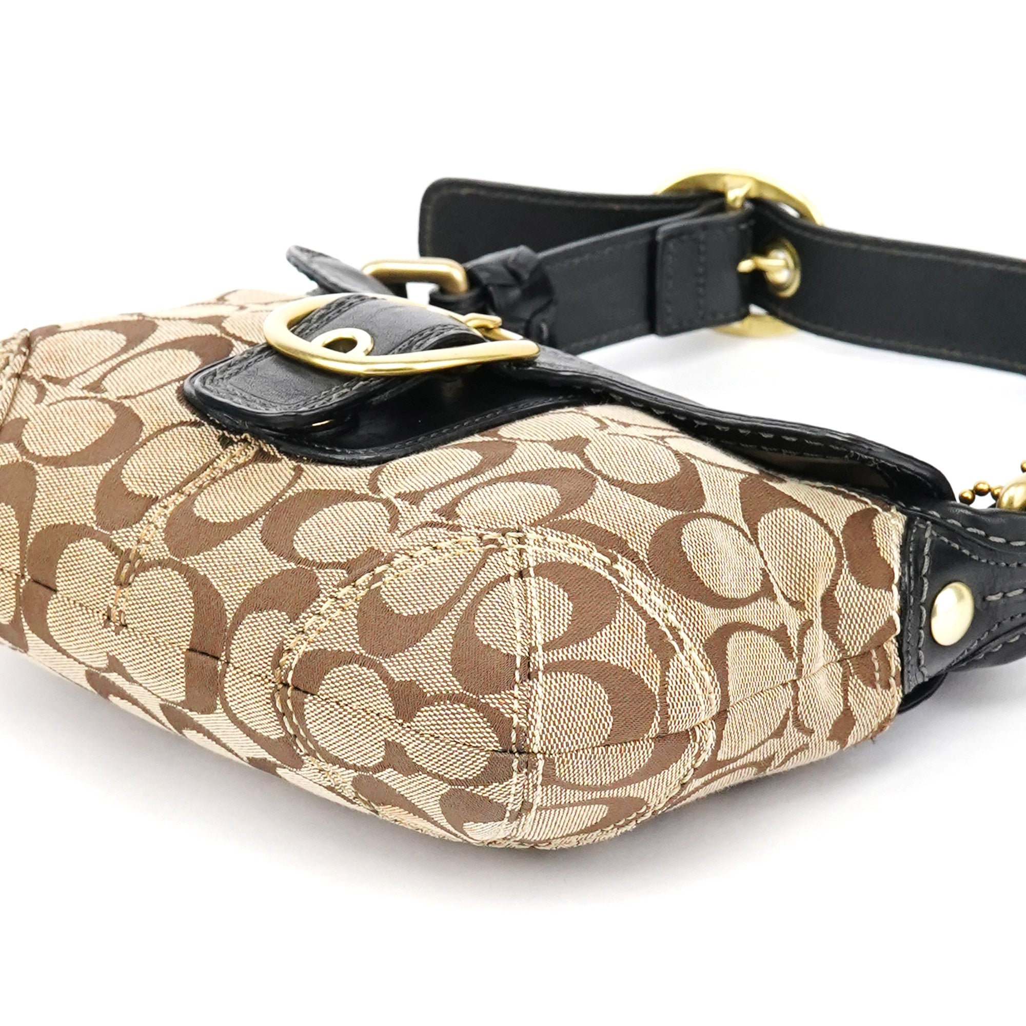 Beige Brown Legacy Soho Shoulder Bag